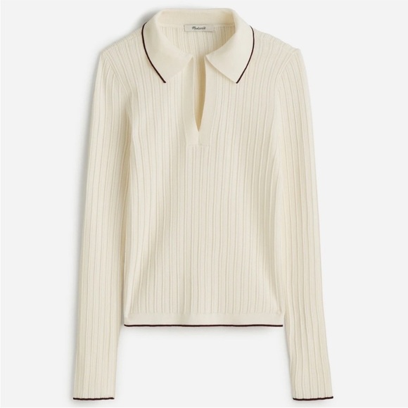 Madewell Sweaters - NWOT Madewell Signature Knit Johnny Collar Sweater Size XS